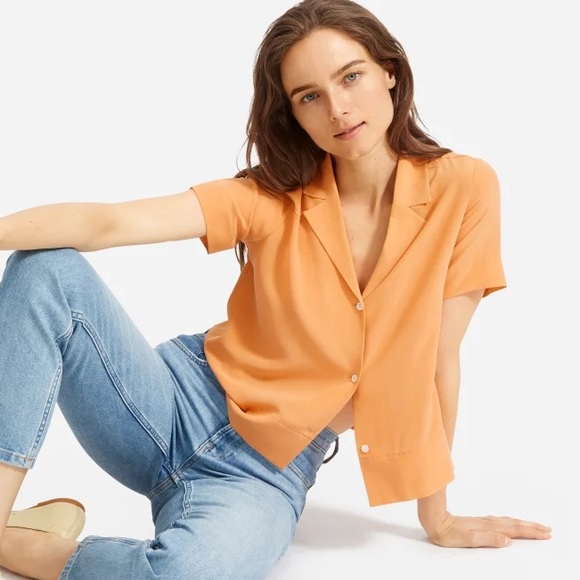 Clean Silk Short Sleeve Notch shirt, size 8. NWOT. - Picture 5 of 12